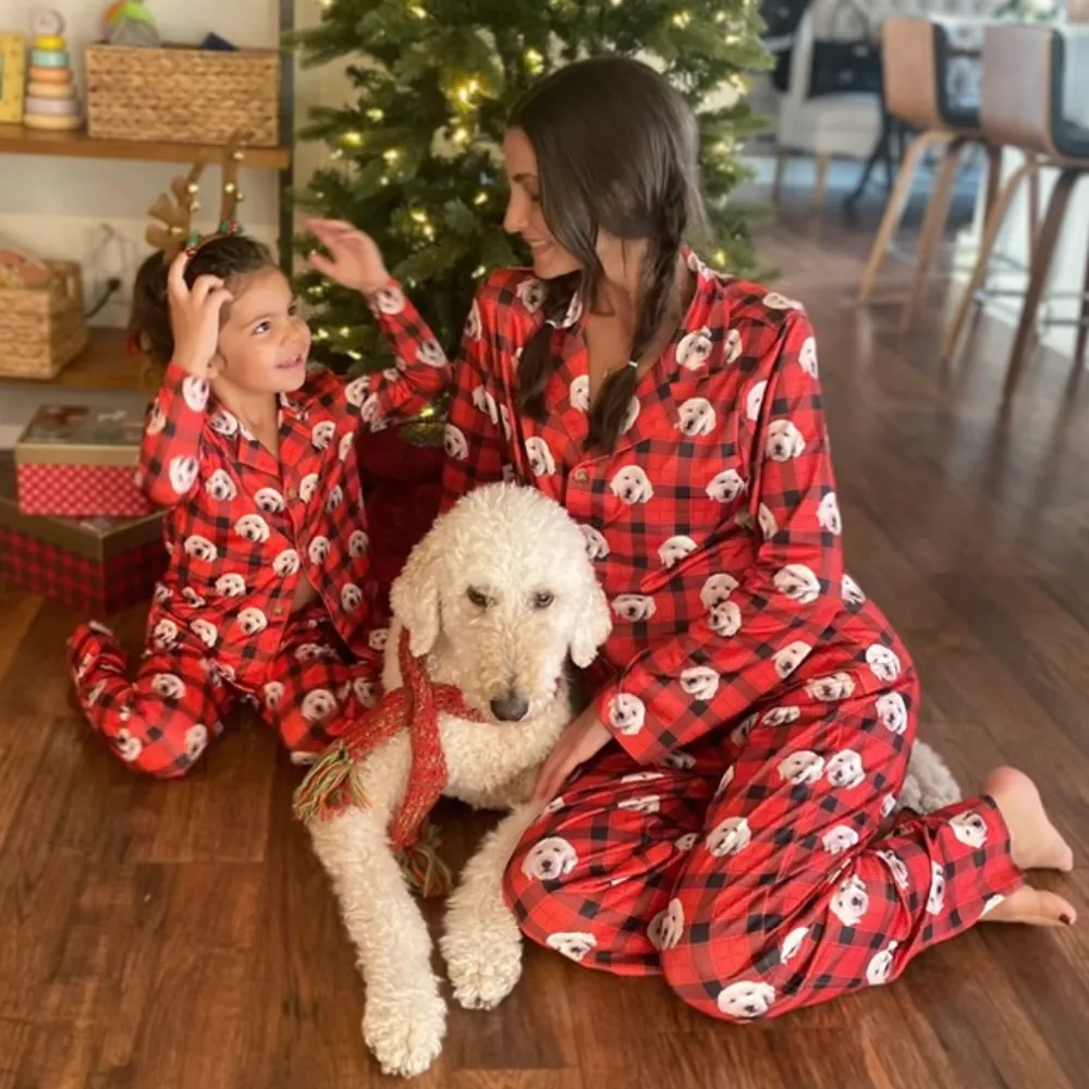 Matching Family Christmas Pyjama Sets - Men, Ladies, Kids, Baby, And Pet Dog Sizes Available