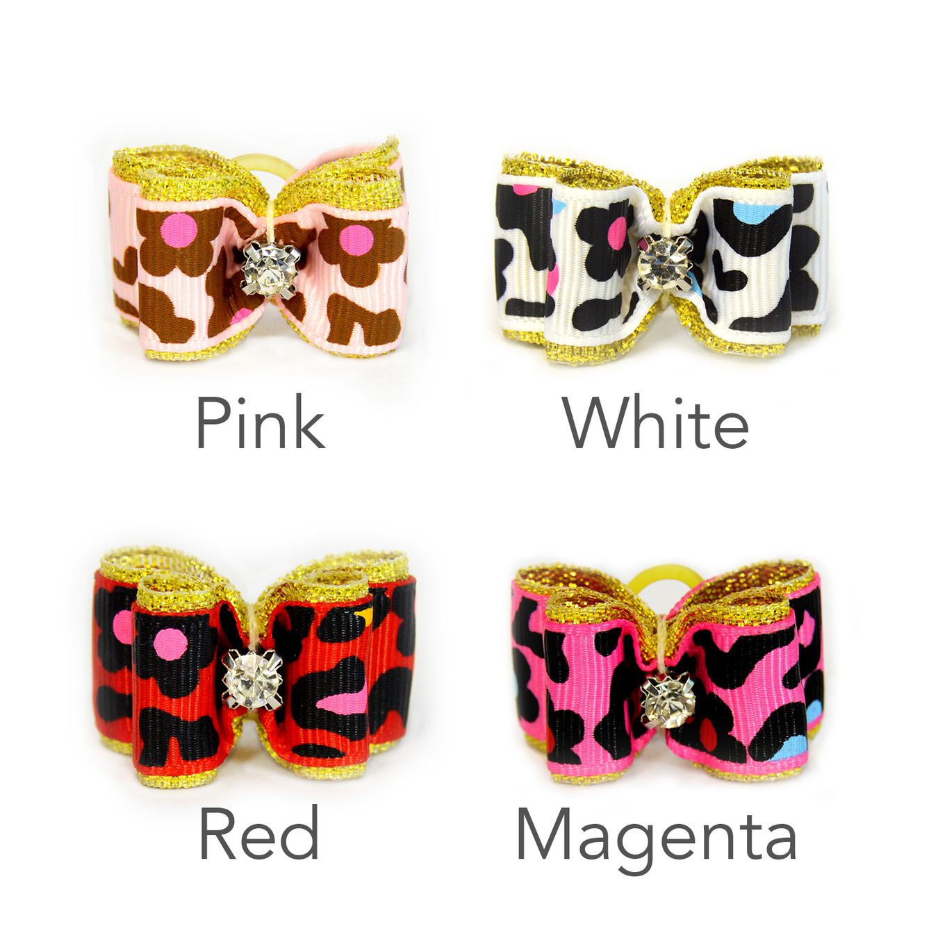 Rhinestone Hair Bow