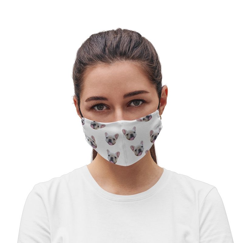 Select to view 'Custom Pet Masks | Solid White' image